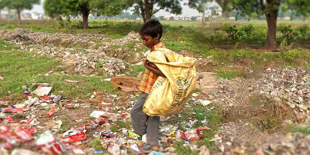 Child trapped in the cycle of poverty