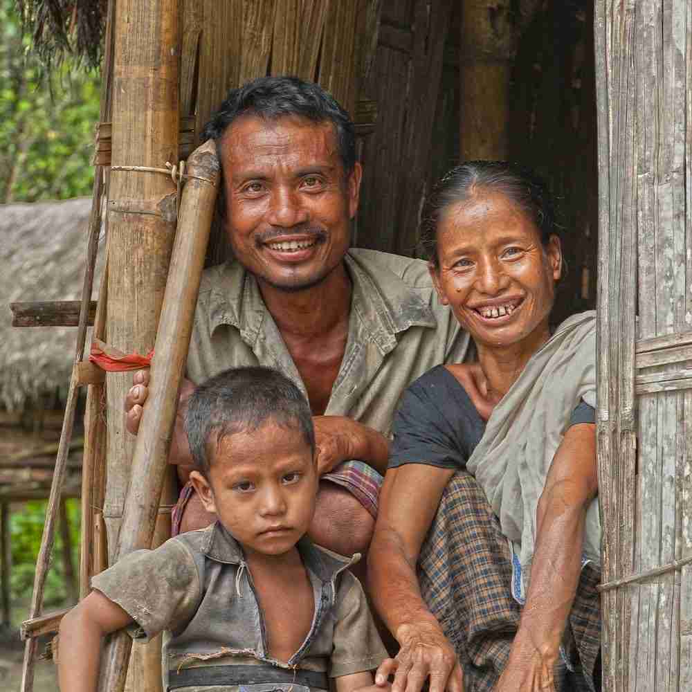 This family enjoys clean water without fear of sickness through Jesus Wells