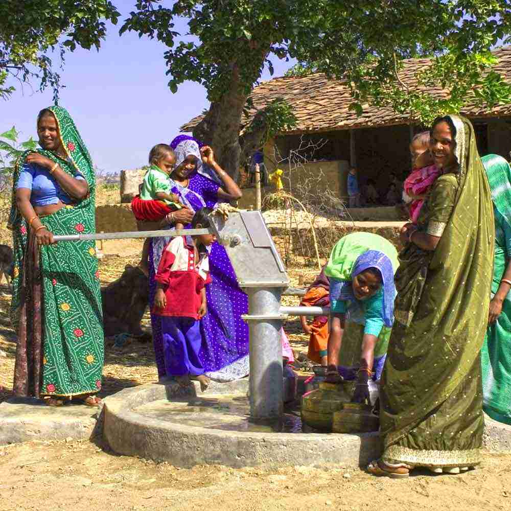 Believers and village women alike come to the Jesus Well for their water. In time the hearts of the community are softened and opened to listen to the message of hope and peace through GFA workers.