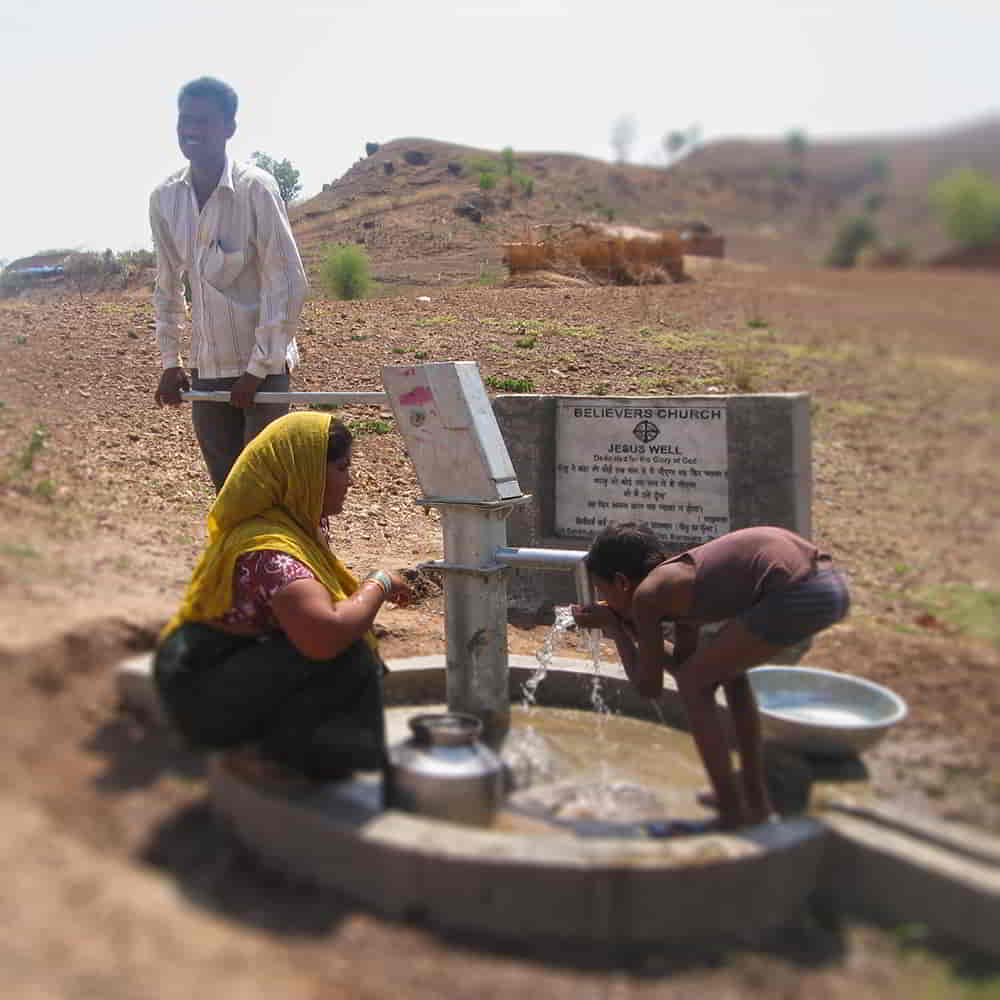 Family enjoys clean water through GFA World Jesus Wells