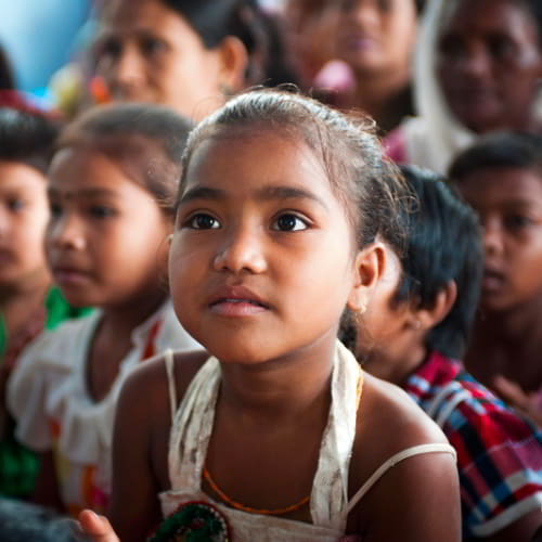 Children receive hope and an education through GFA World (Gospel for Asia) child sponsorship program
