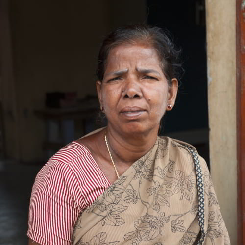 A widow from South Asia