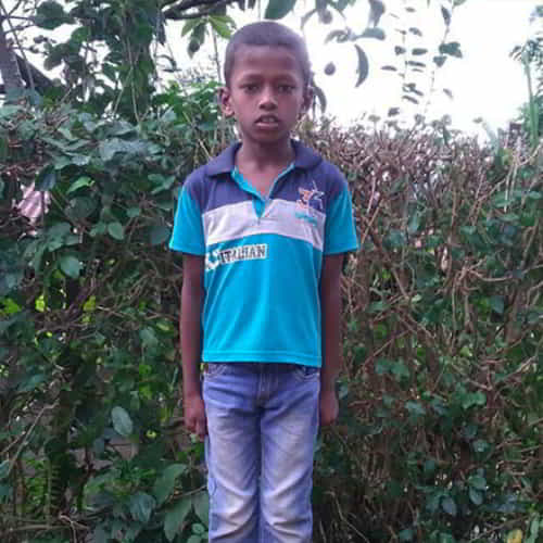 Underprivileged kids in South Asia like Neale are helped by GFA World child sponsorship