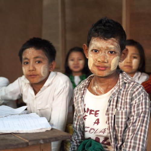 Children in Myanmar can escape the effects of poverty on education through GFA World child sponsorship