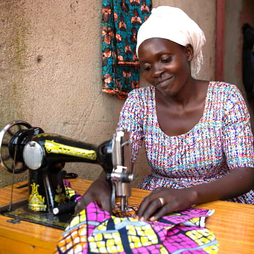 GFA World income generating gifts of sewing machines helps break the poverty mentality