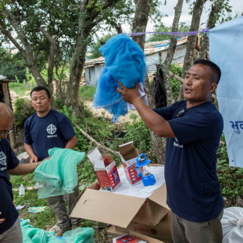 Many receive relief through disaster relief donations through organizations like GFA World