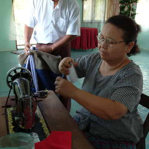 Gift of sewing machine transforms the lives of women in poverty