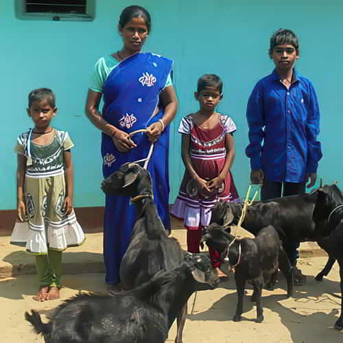 How to Donate a Goat and bless families in need like Kripal's