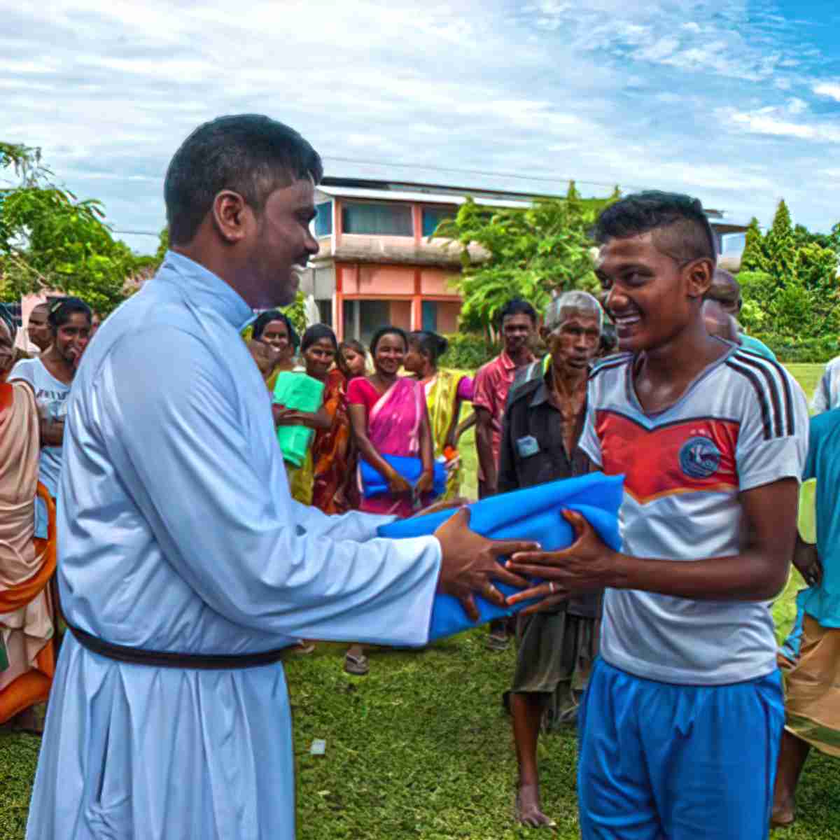 GFA World gift distribution helps alleviate poverty in village