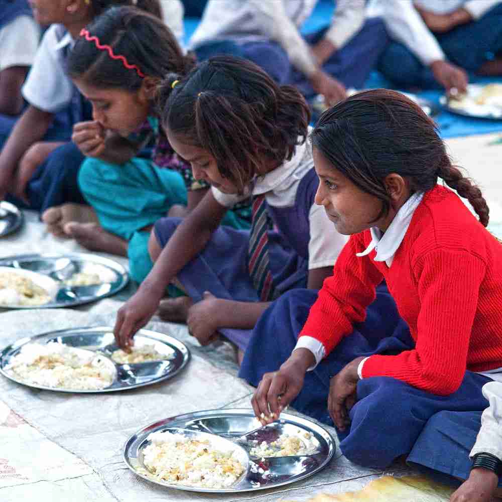 At the Bridge of Hope center, each child receives a healthy, balanced meal.