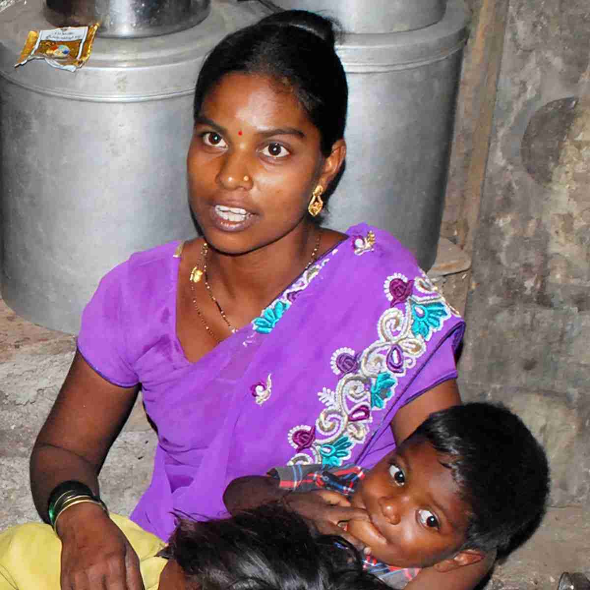 With her husband out of the picture, illiterate Dayita was forced to become the sole provider for her four children.