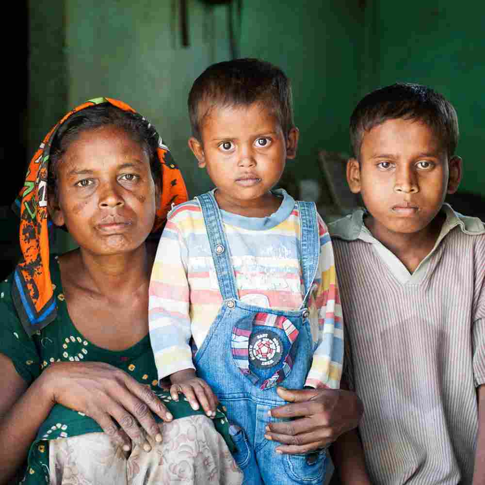 She is trapped in the cycle of poverty. Her children are malnourished, and she doesn't have a way to provide for them. What will this mother do? She can't leave to find work, for there is no one else to take care of her children. Will anyone give her hope?