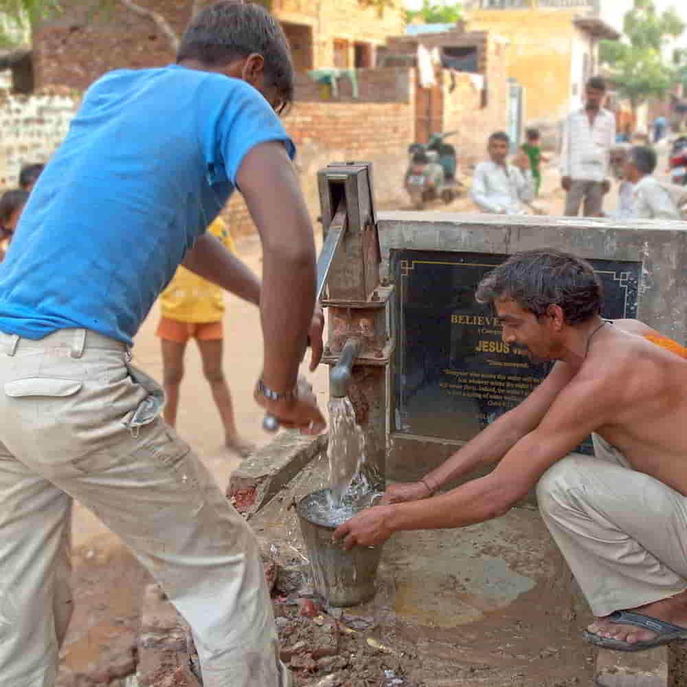 GFA World Jesus Wells provide clean water for this village