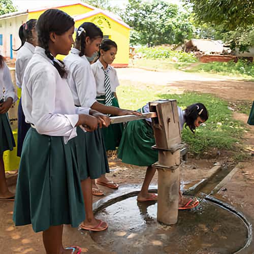 The children in Suhana's village enjoy clean water through GFA World Jesus Wells