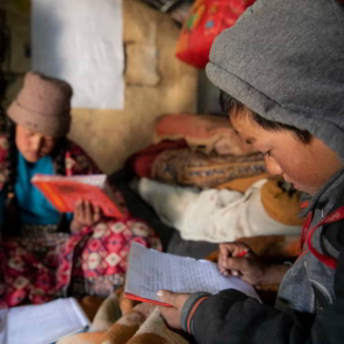 Children gained literacy through GFA World child sponsorship in Nepal
