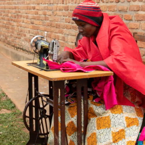GFA World helps break generational poverty through income generating gifts like sewing machines