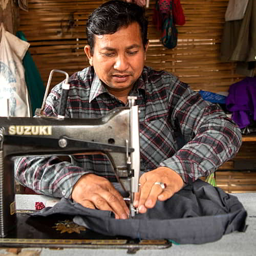 GFA World income generating vocational training like tailoring is one of the solutions to extreme poverty