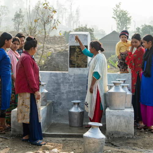 GFA World Jesus Wells address the issue of water stress in this rural village in Nepal