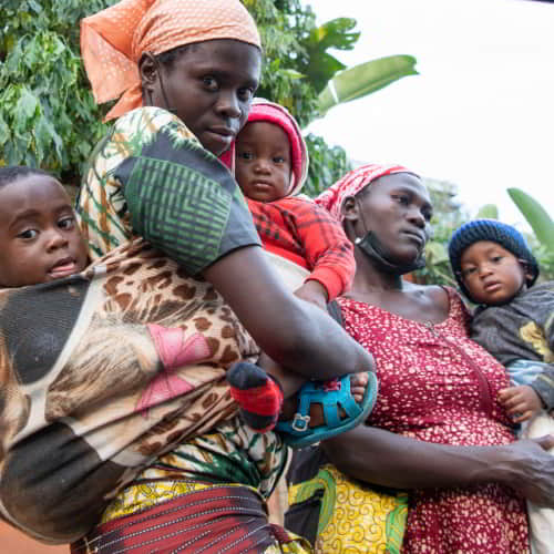 Family in poverty from Rwanda, Africa
