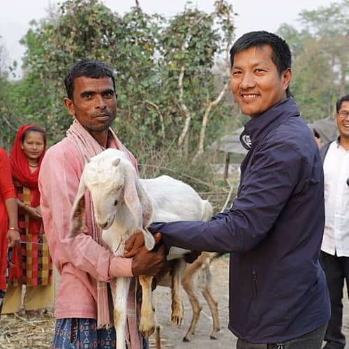 GFA World fights poverty in Asia through income generating gifts like goats
