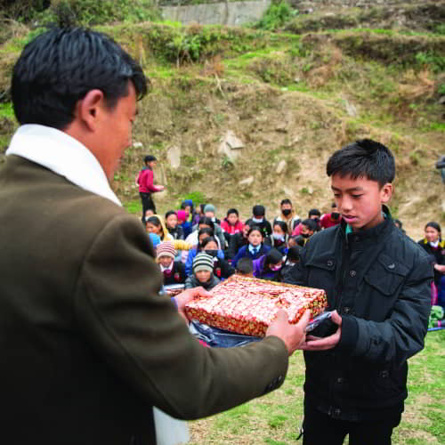 Children are spared from child labor through GFA World (Gospel for Asia) child sponsorship program centers